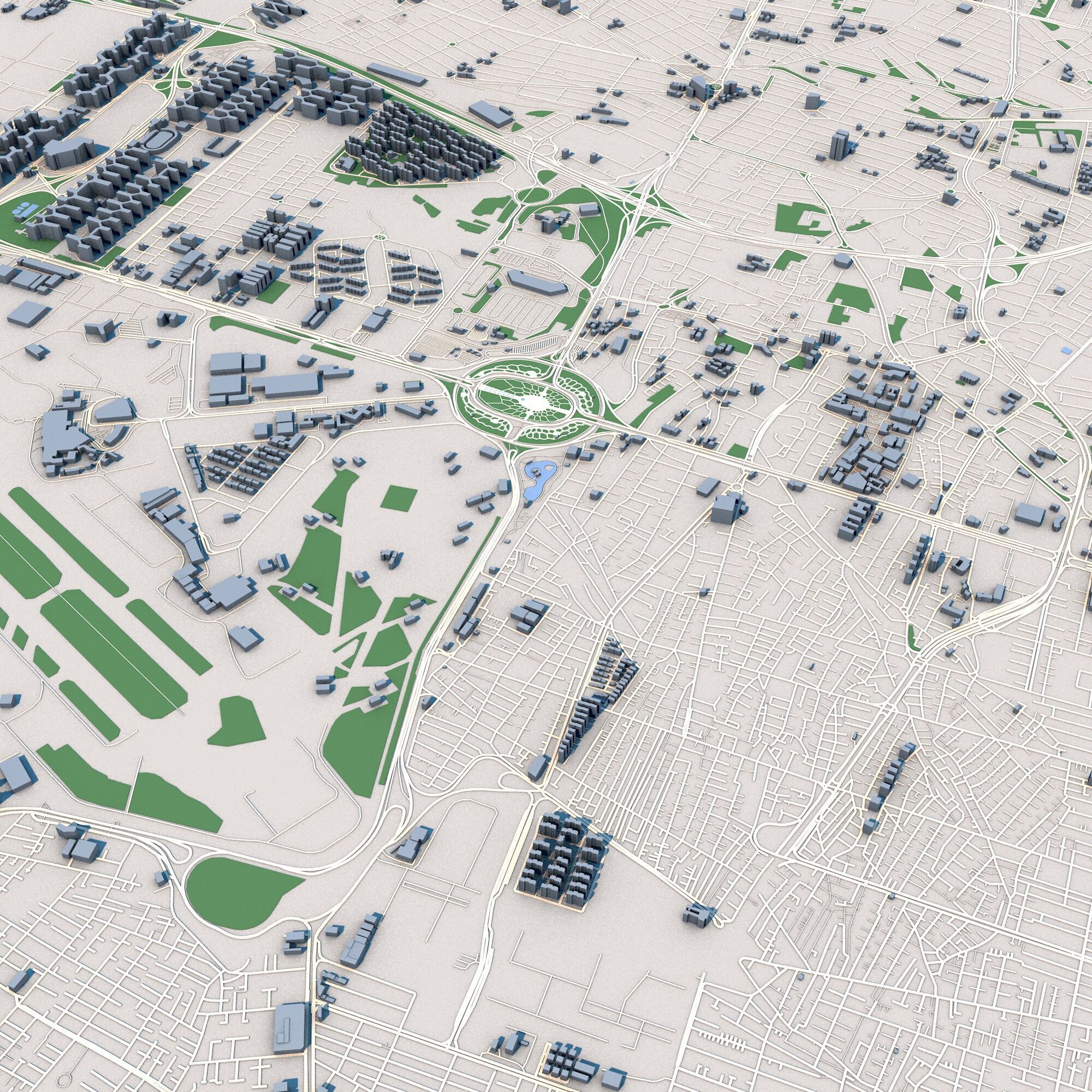 Tehran City Iran 3D model_11