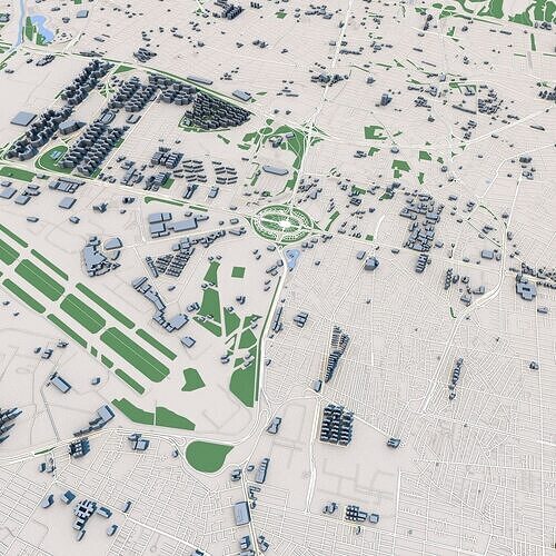 Tehran City Iran 3D model