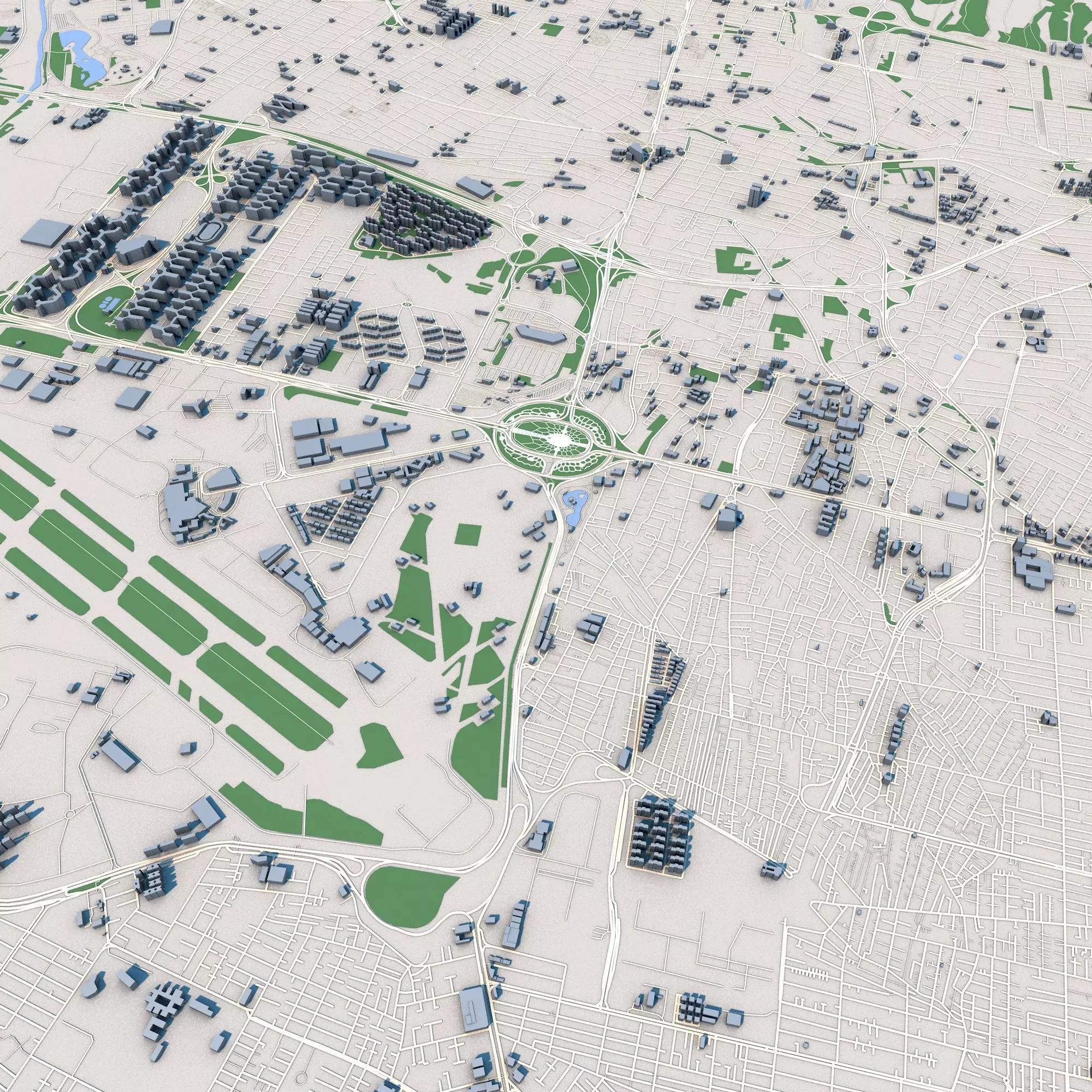 Tehran City Iran 3D model_0