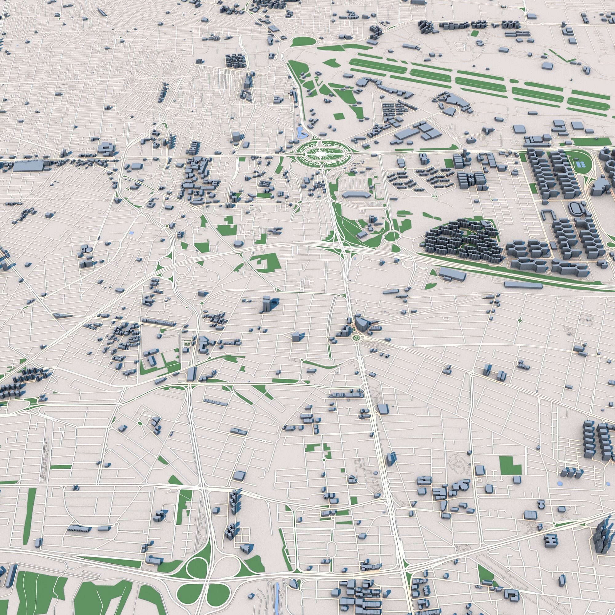 Tehran City Iran 3D model_8
