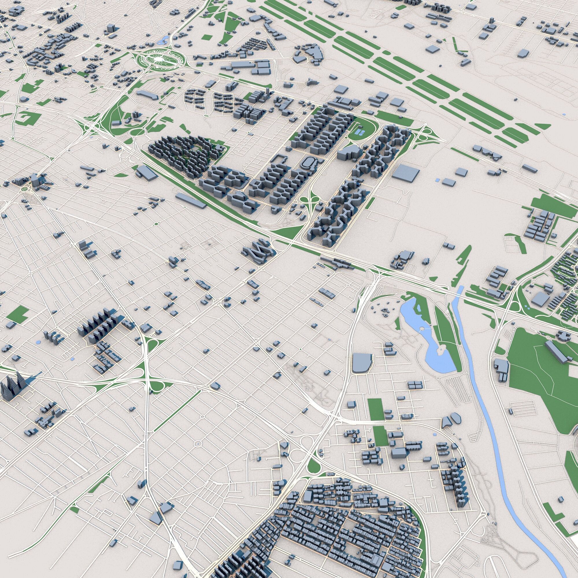 Tehran City Iran 3D model_7