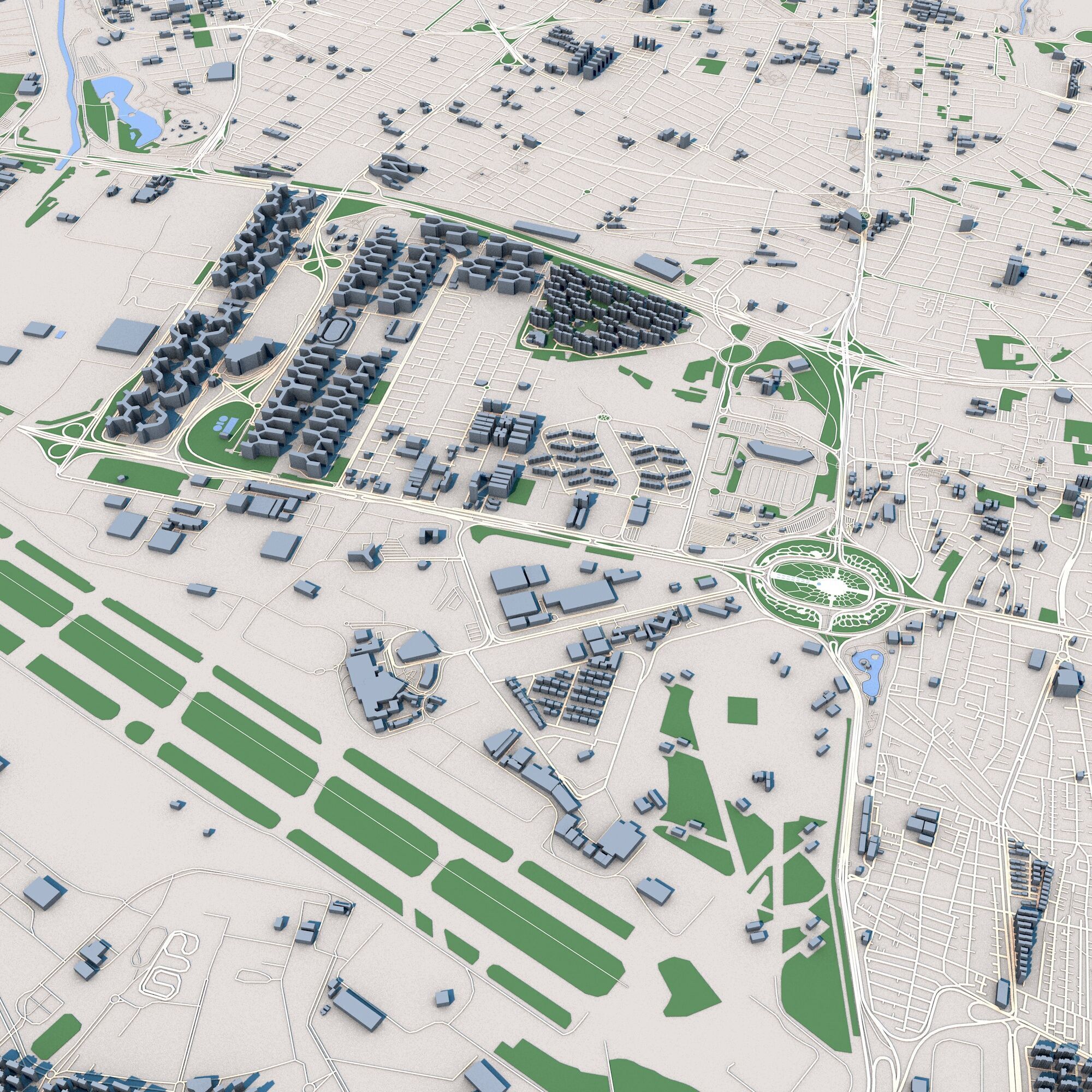 Tehran City Iran 3D model_4
