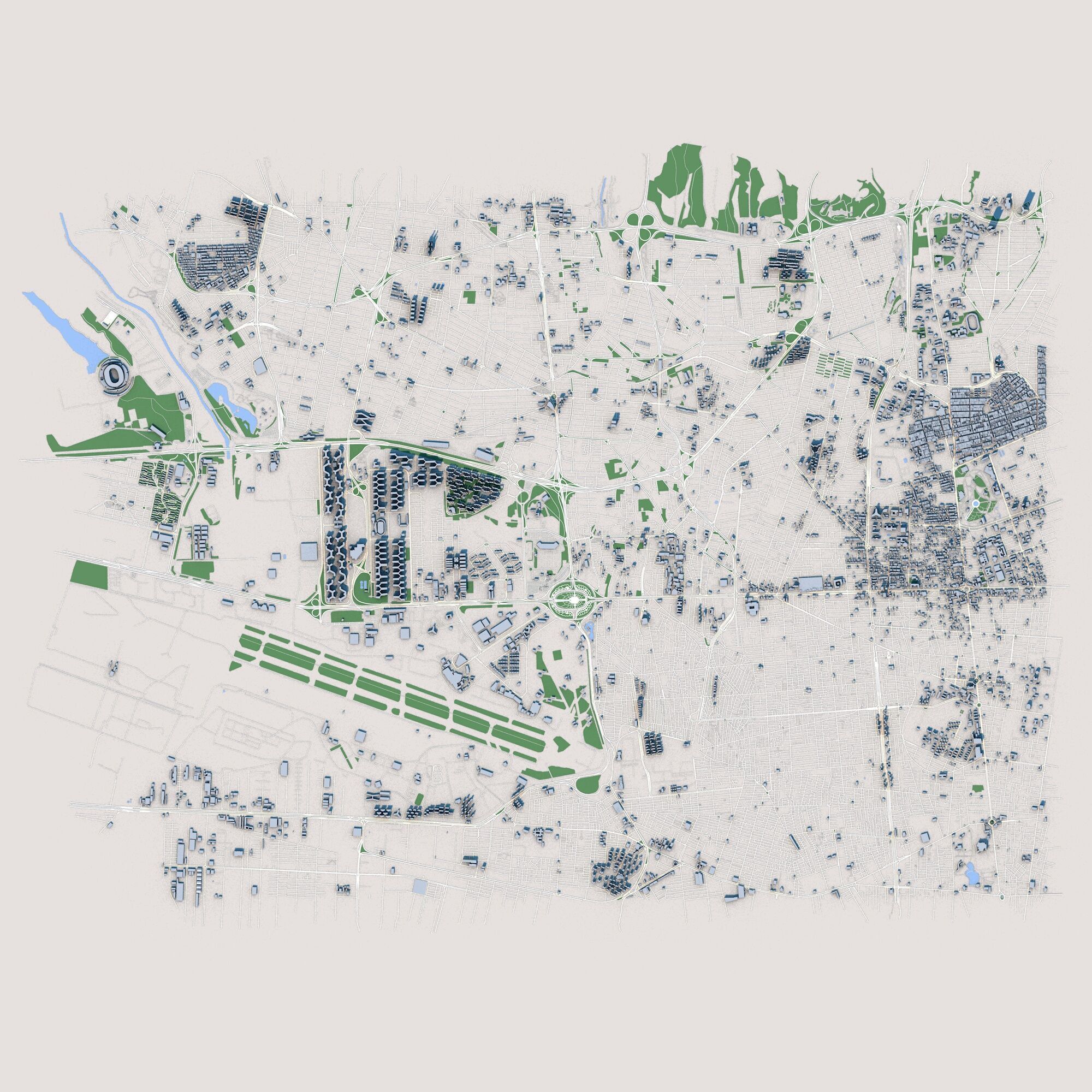 Tehran City Iran 3D model_1