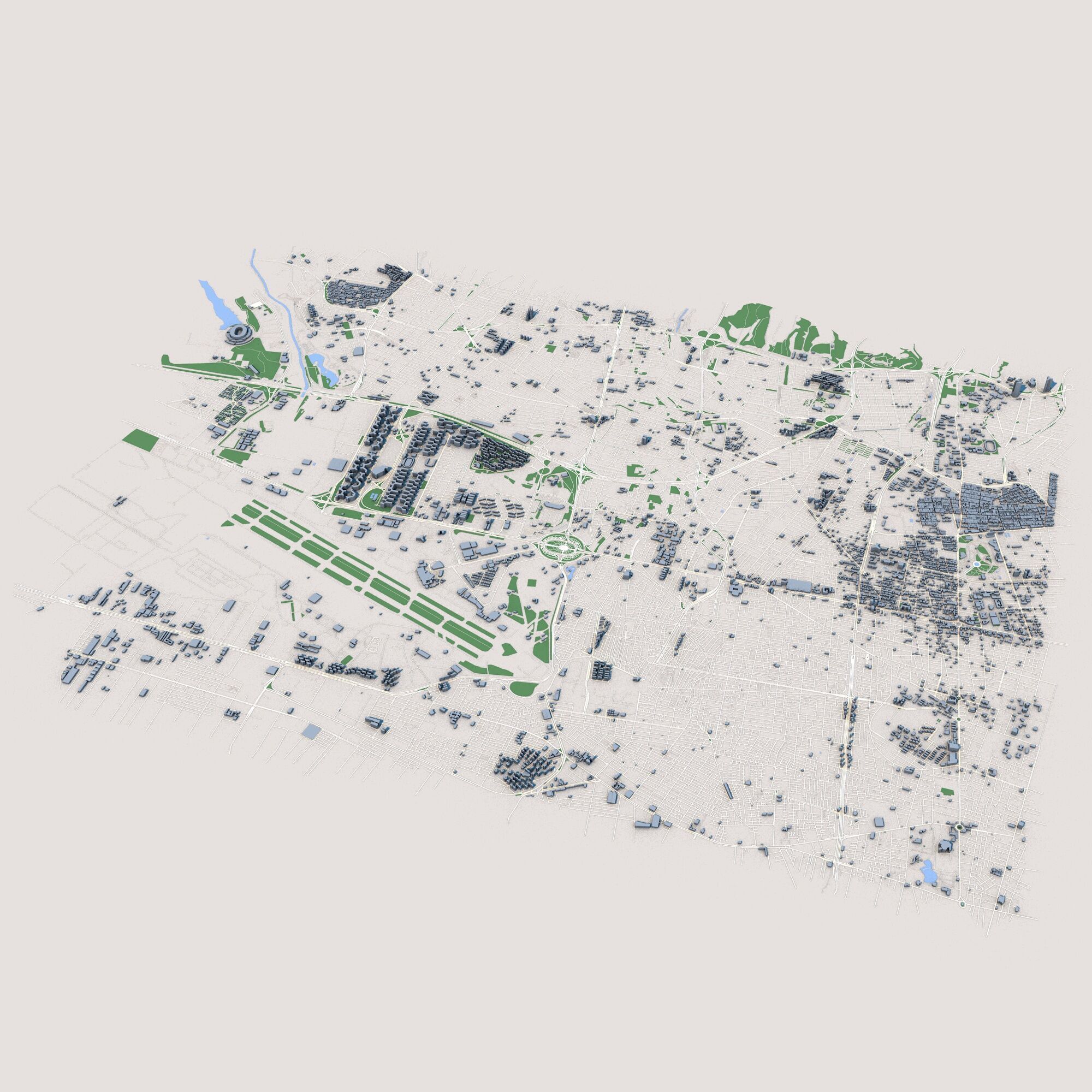 Tehran City Iran 3D model_3