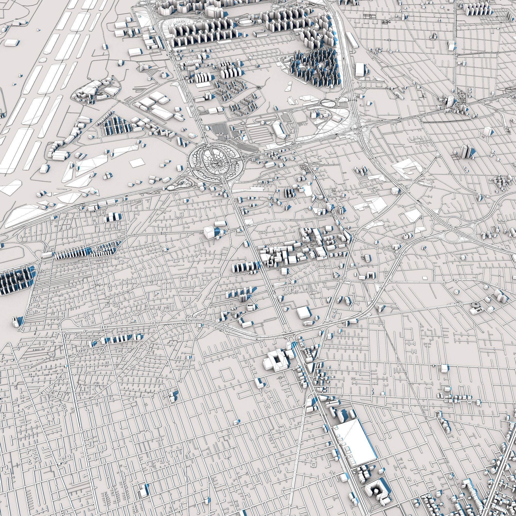 Tehran City Iran 3D model_13