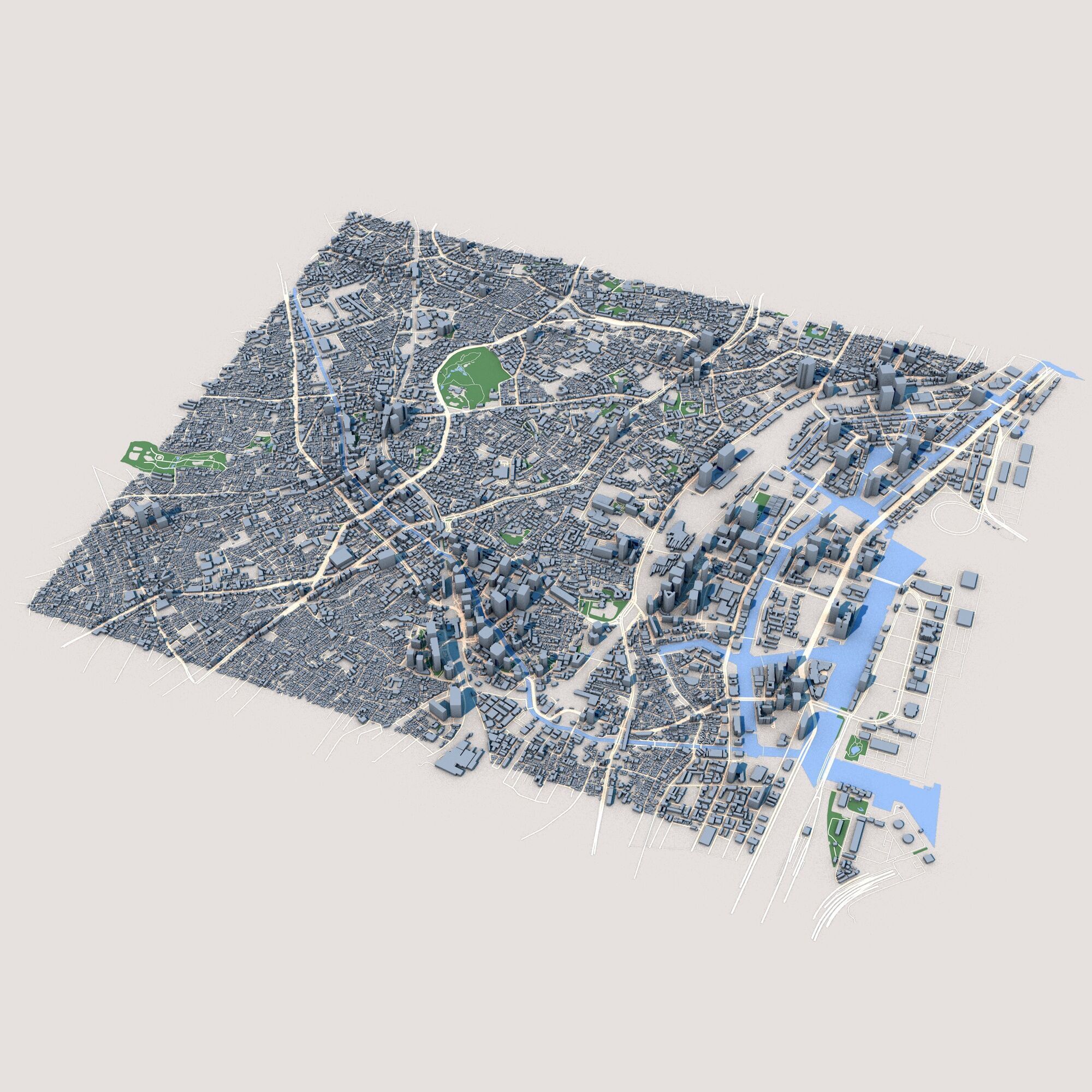 4 Tokyo City Japan  3D model_3