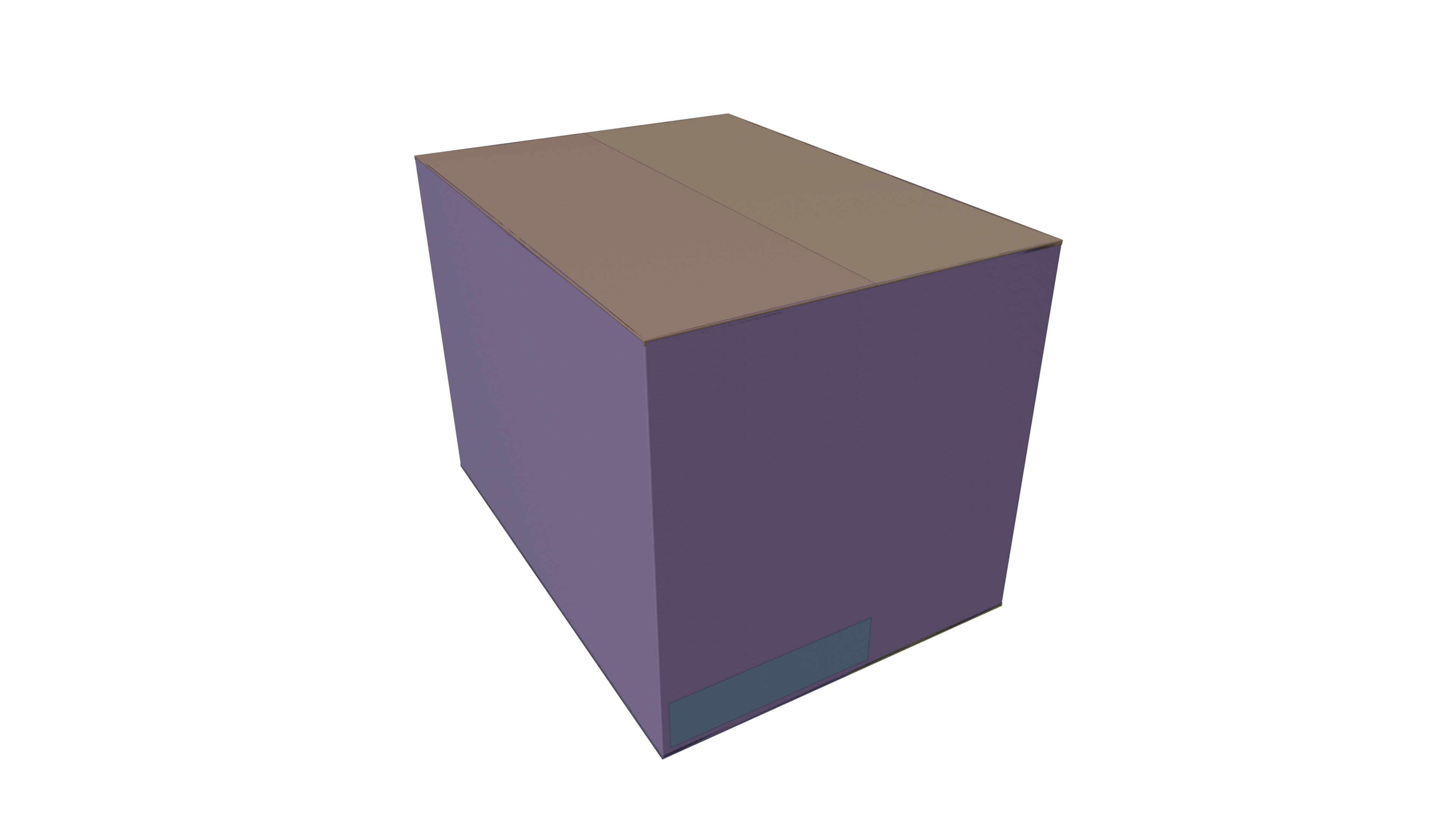 Box With Icon Low-poly 3D model_15