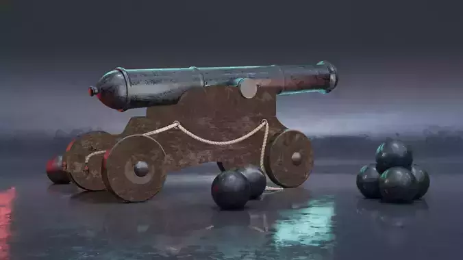 3D cannon model
