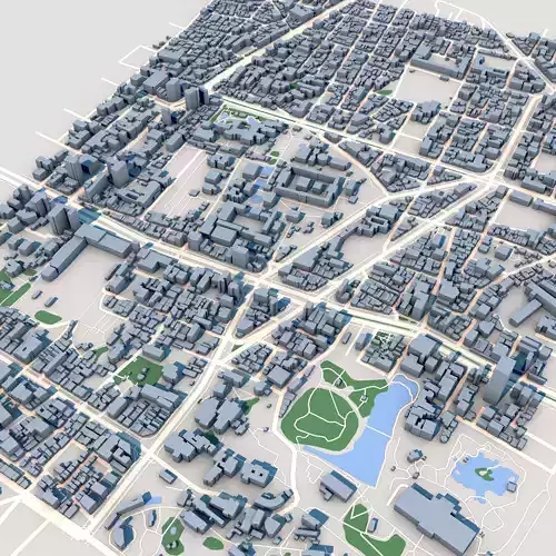 Shitennoji Temple Osaka Japan 3D model