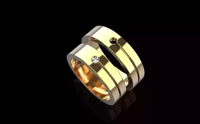 Wedding ring model 743