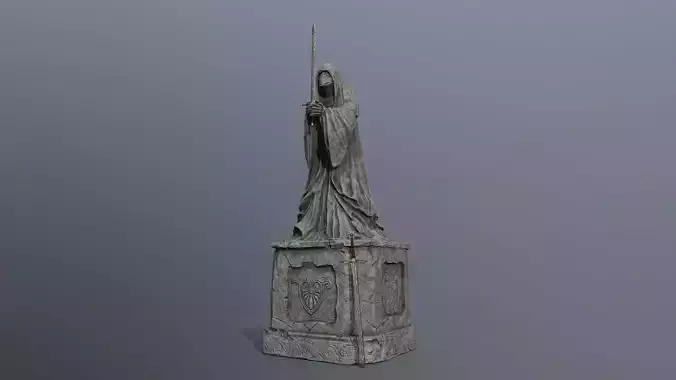 Ruin set Low-poly 3D model