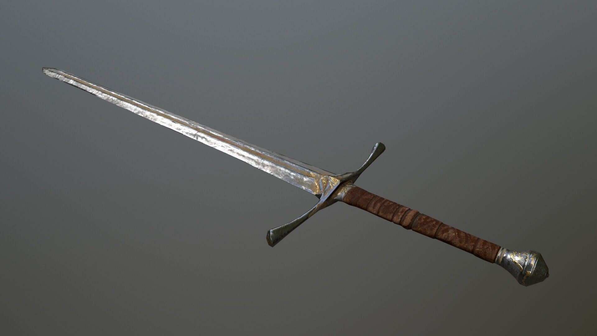 Ruin set Low-poly 3D model_9