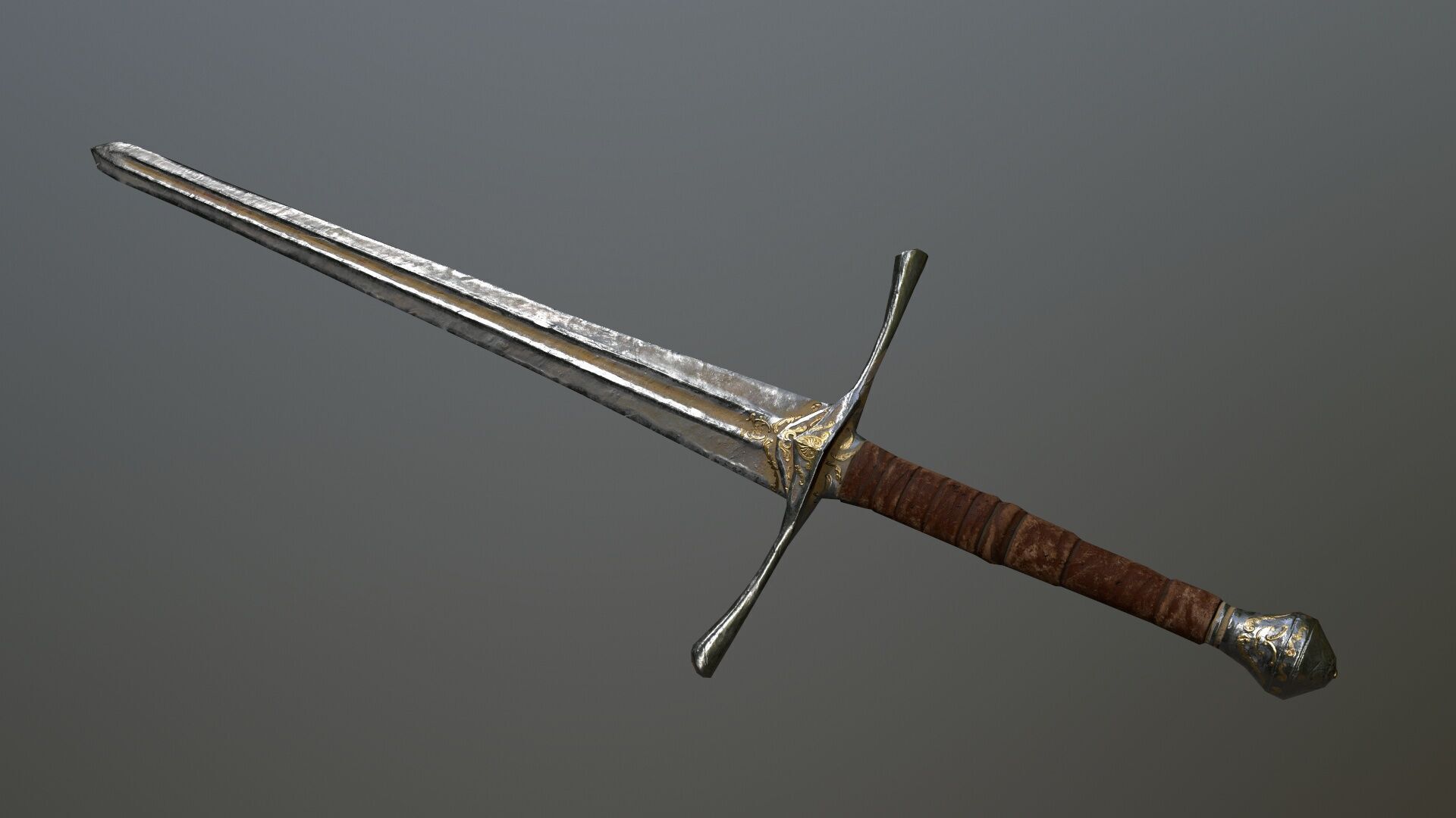 Ruin set Low-poly 3D model_7