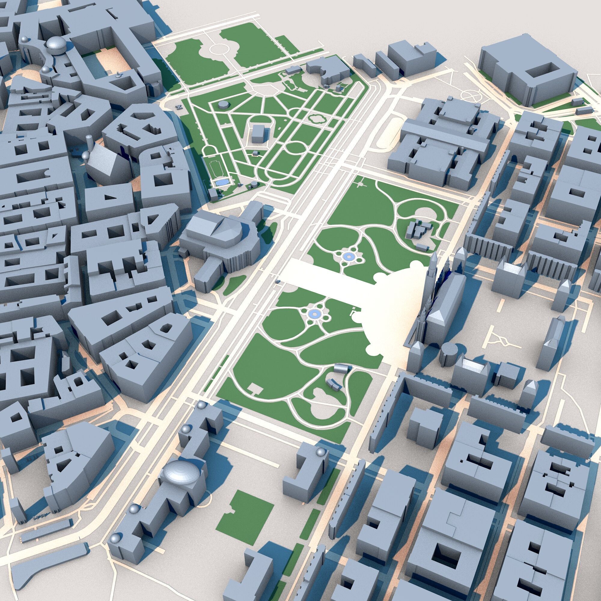 Burgtheater Vienna Austria 3D model_7