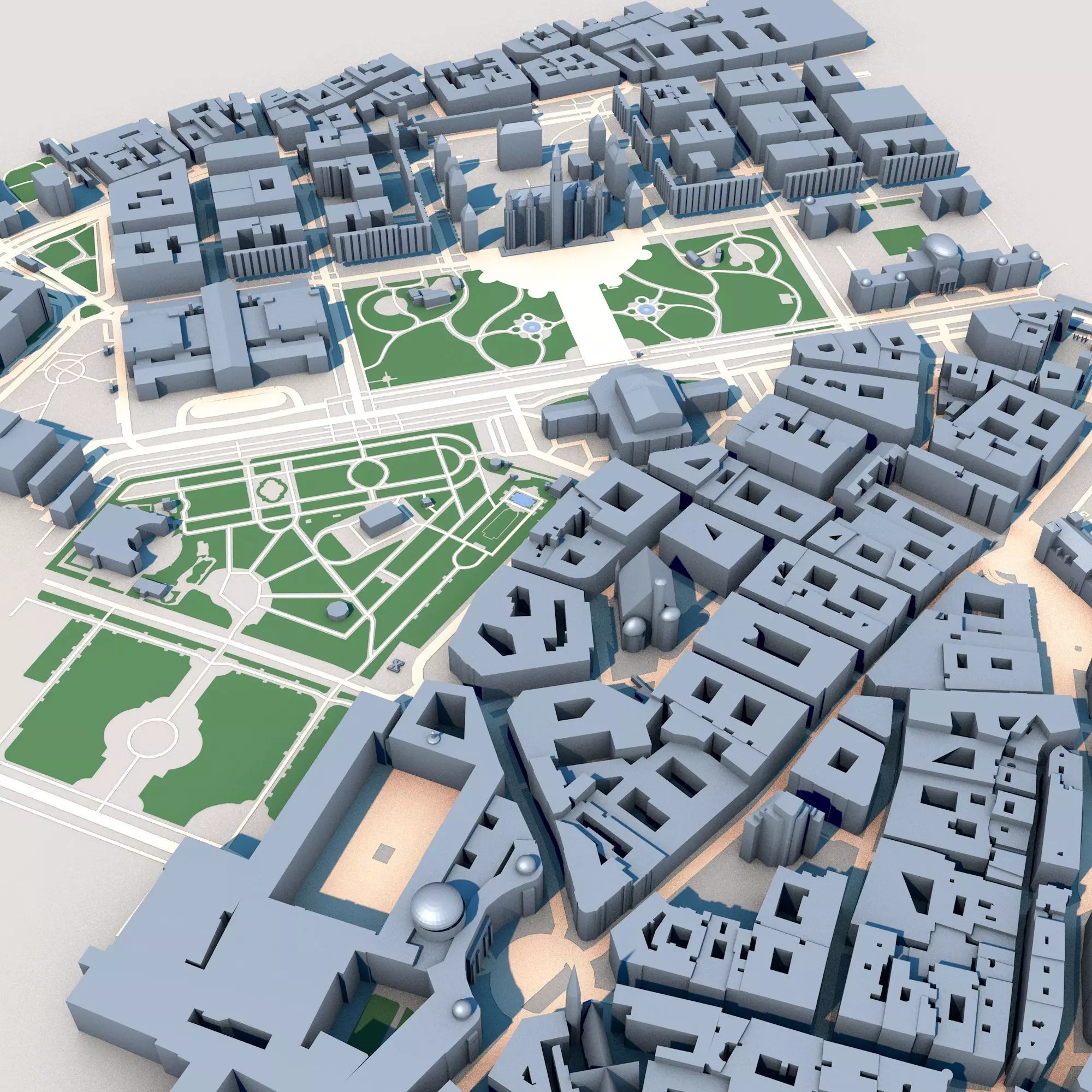 Burgtheater Vienna Austria 3D model_0