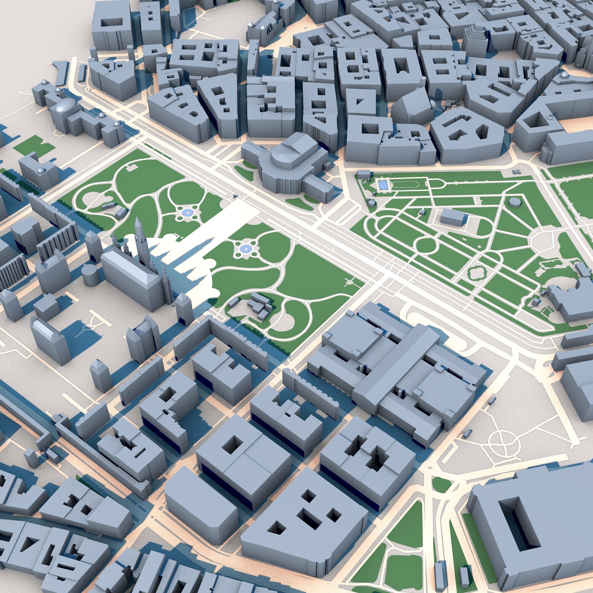 Burgtheater Vienna Austria 3D model_5