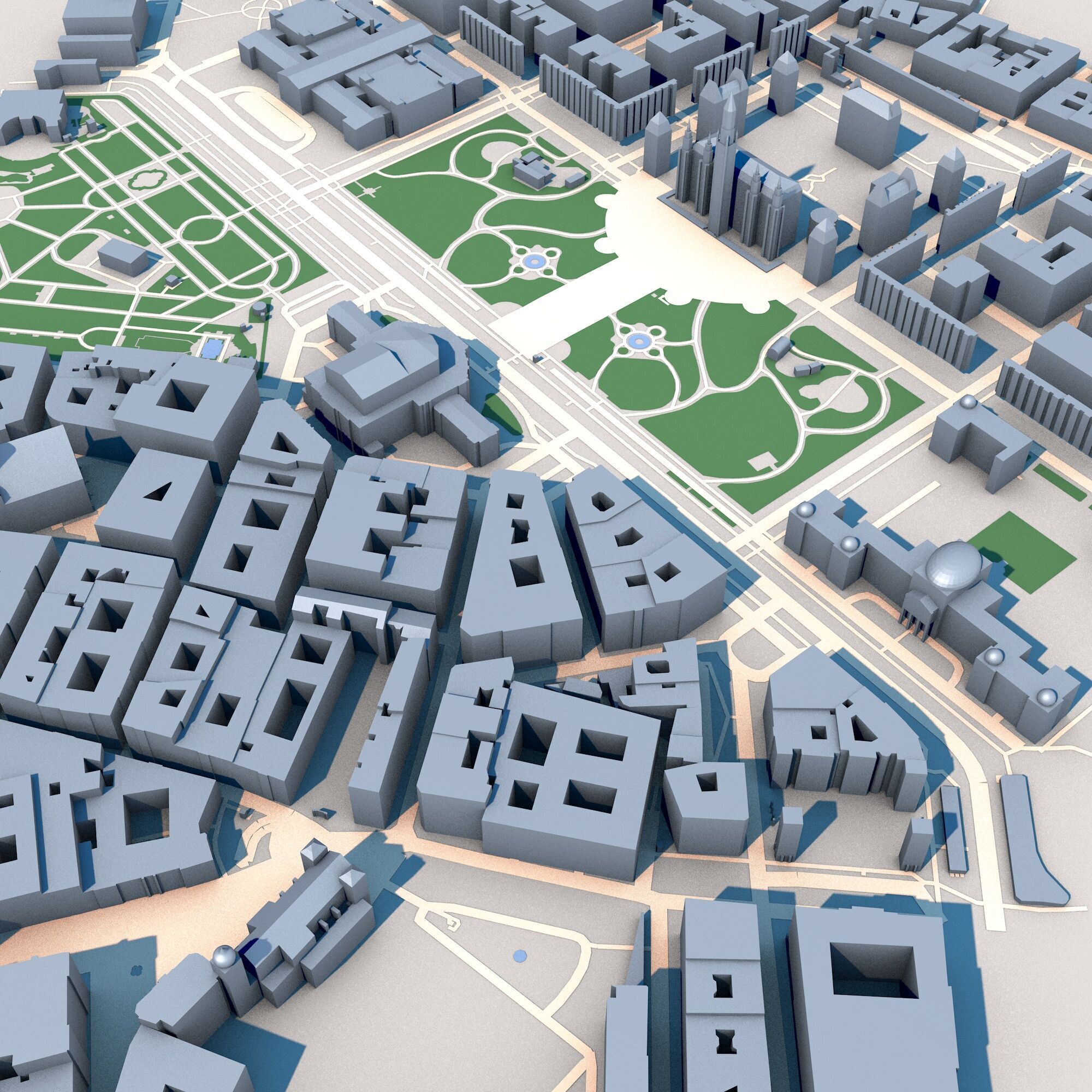 Burgtheater Vienna Austria 3D model_8