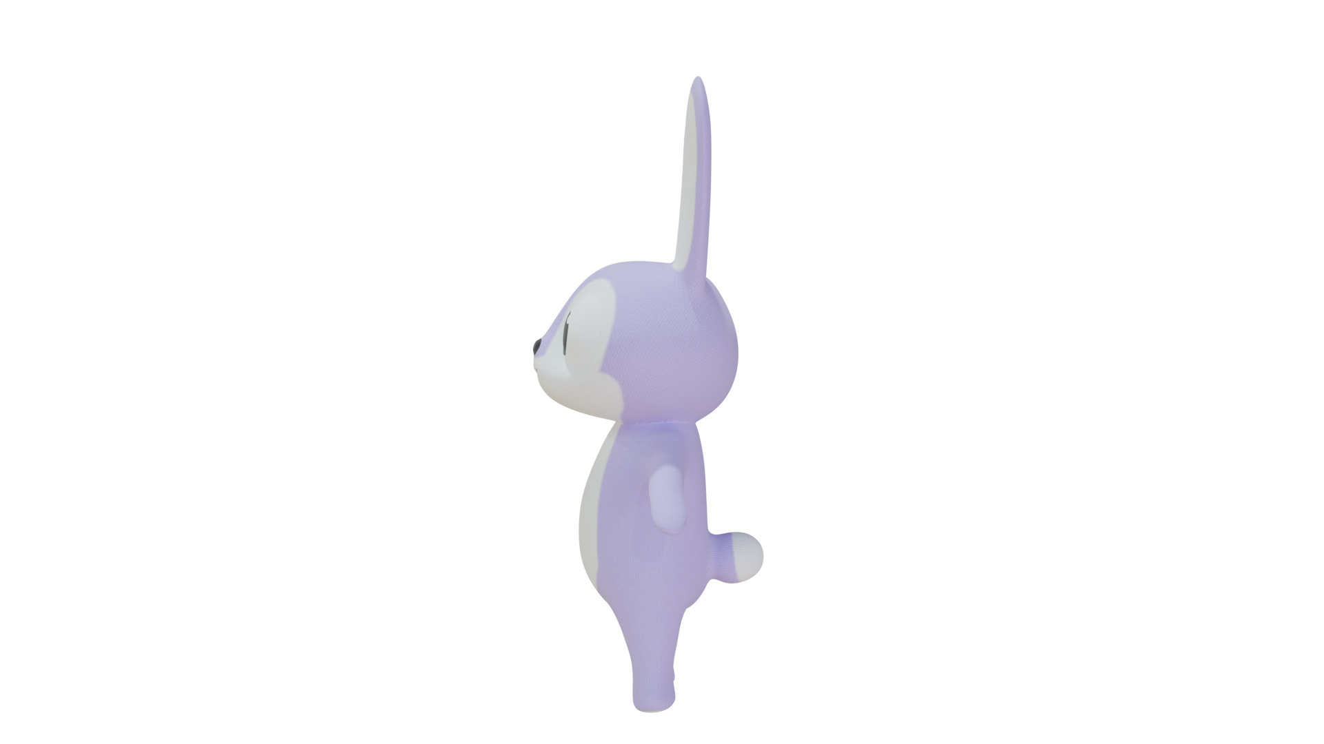 3D Cartoon Rabbit Model 3D model_4