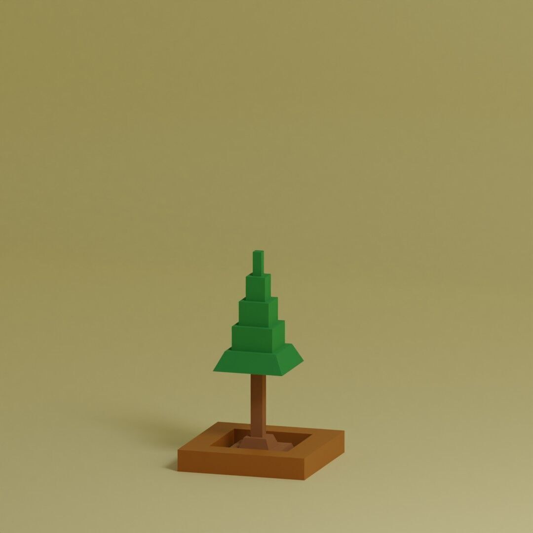 Low Poly Trees Collection - 25 trees pack 3 Low-poly 3D model_16