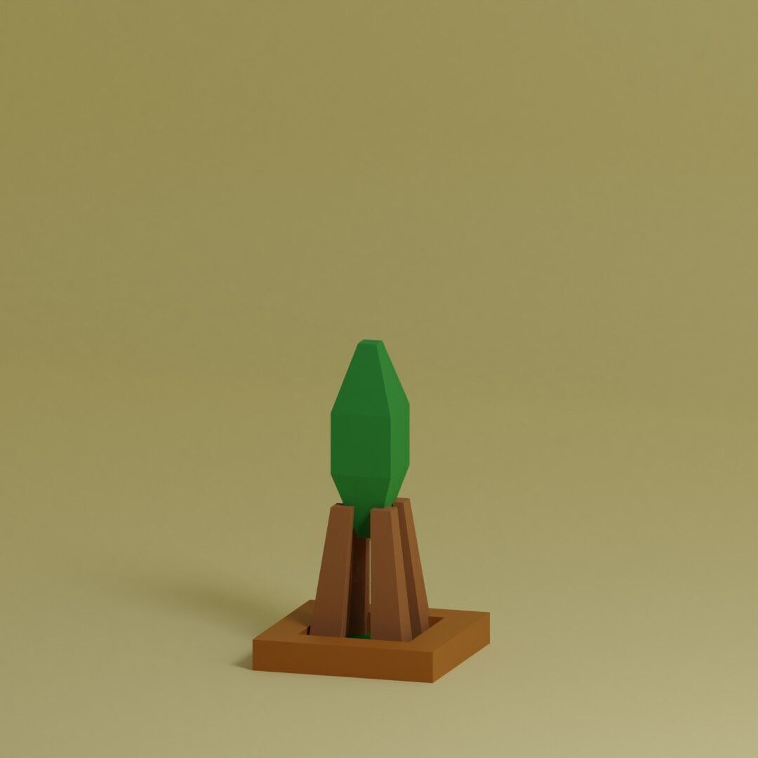 Low Poly Trees Collection - 25 trees pack 3 Low-poly 3D model_9