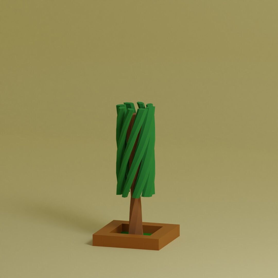 Low Poly Trees Collection - 25 trees pack 3 Low-poly 3D model_29