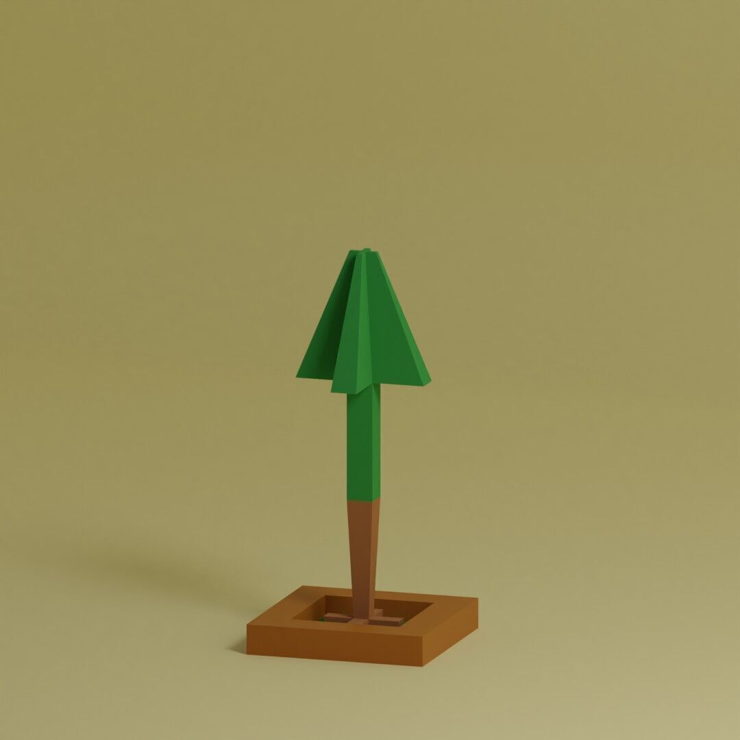 Low Poly Trees Collection - 25 trees pack 3 Low-poly 3D model_12