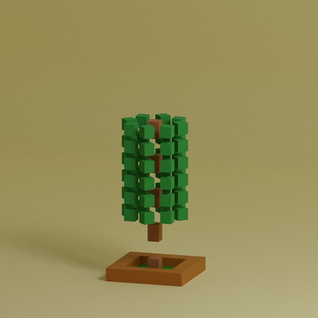 Low Poly Trees Collection - 25 trees pack 3 Low-poly 3D model_31