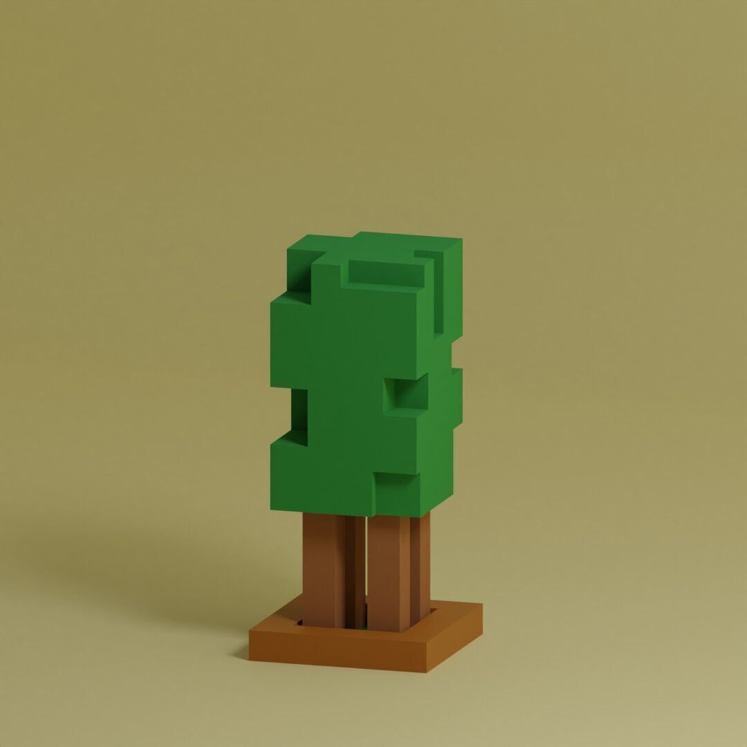 Low Poly Trees Collection - 25 trees pack 3 Low-poly 3D model_13