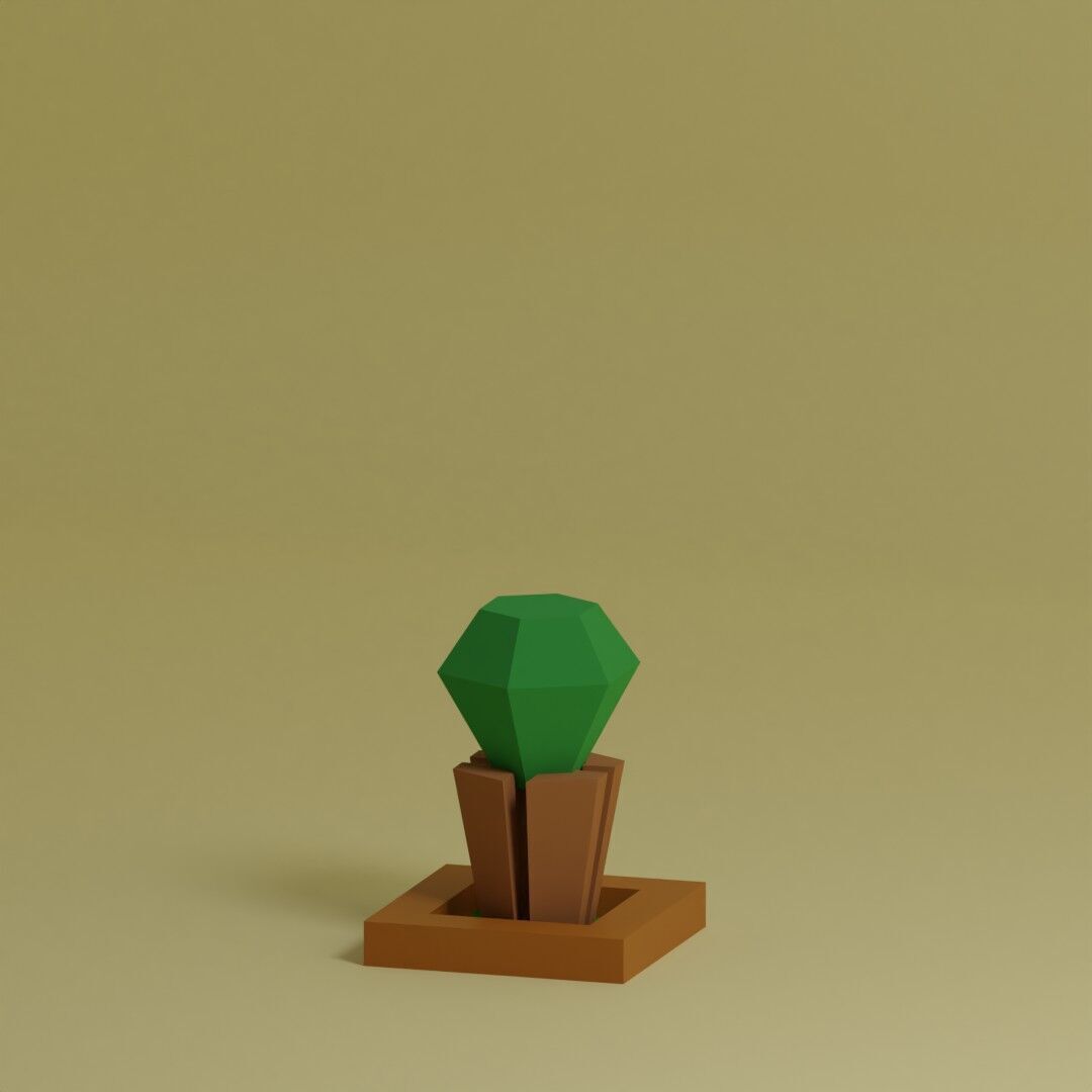 Low Poly Trees Collection - 25 trees pack 3 Low-poly 3D model_14