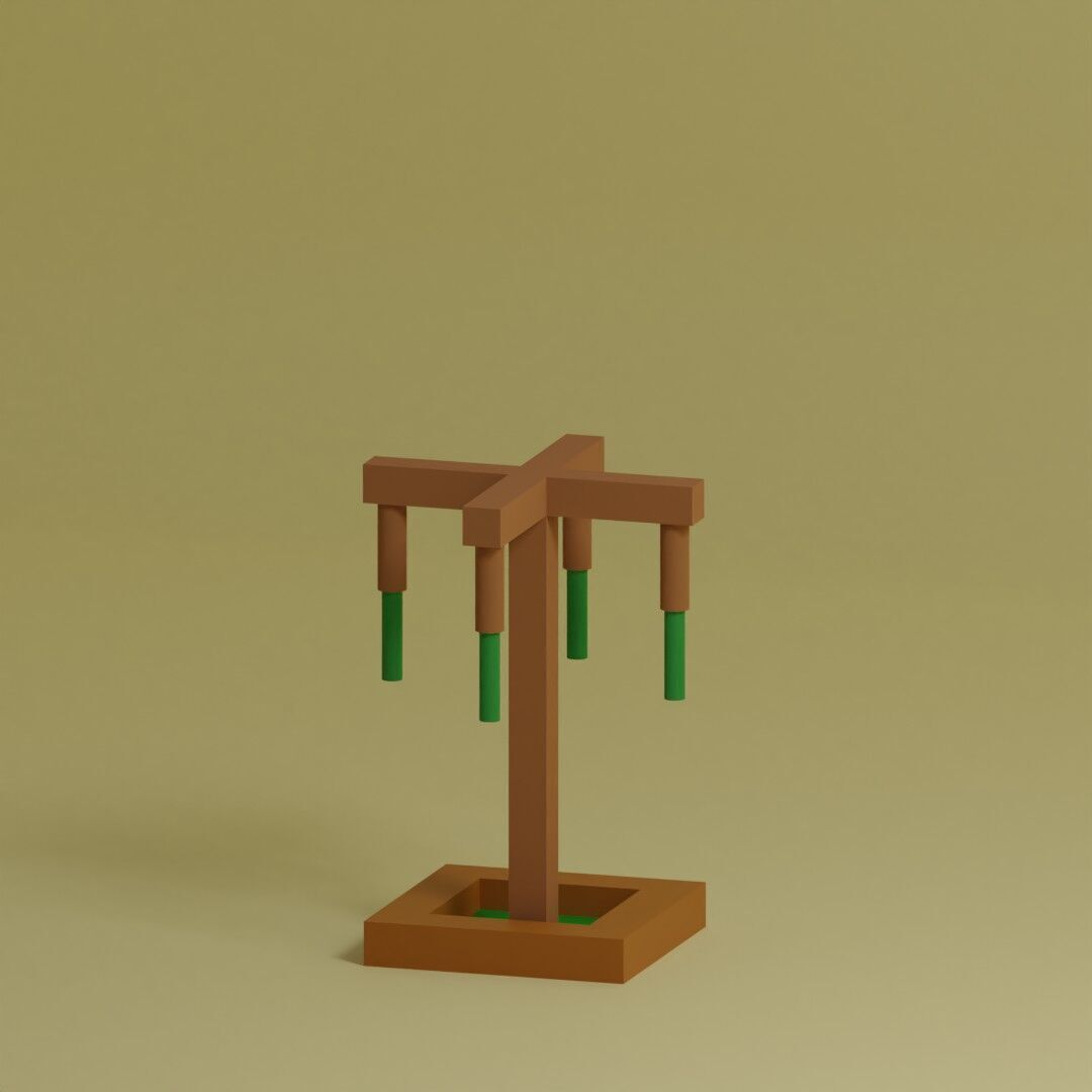 Low Poly Trees Collection - 25 trees pack 3 Low-poly 3D model_23