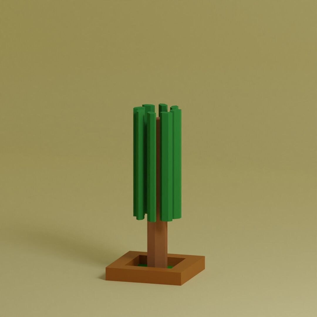 Low Poly Trees Collection - 25 trees pack 3 Low-poly 3D model_30