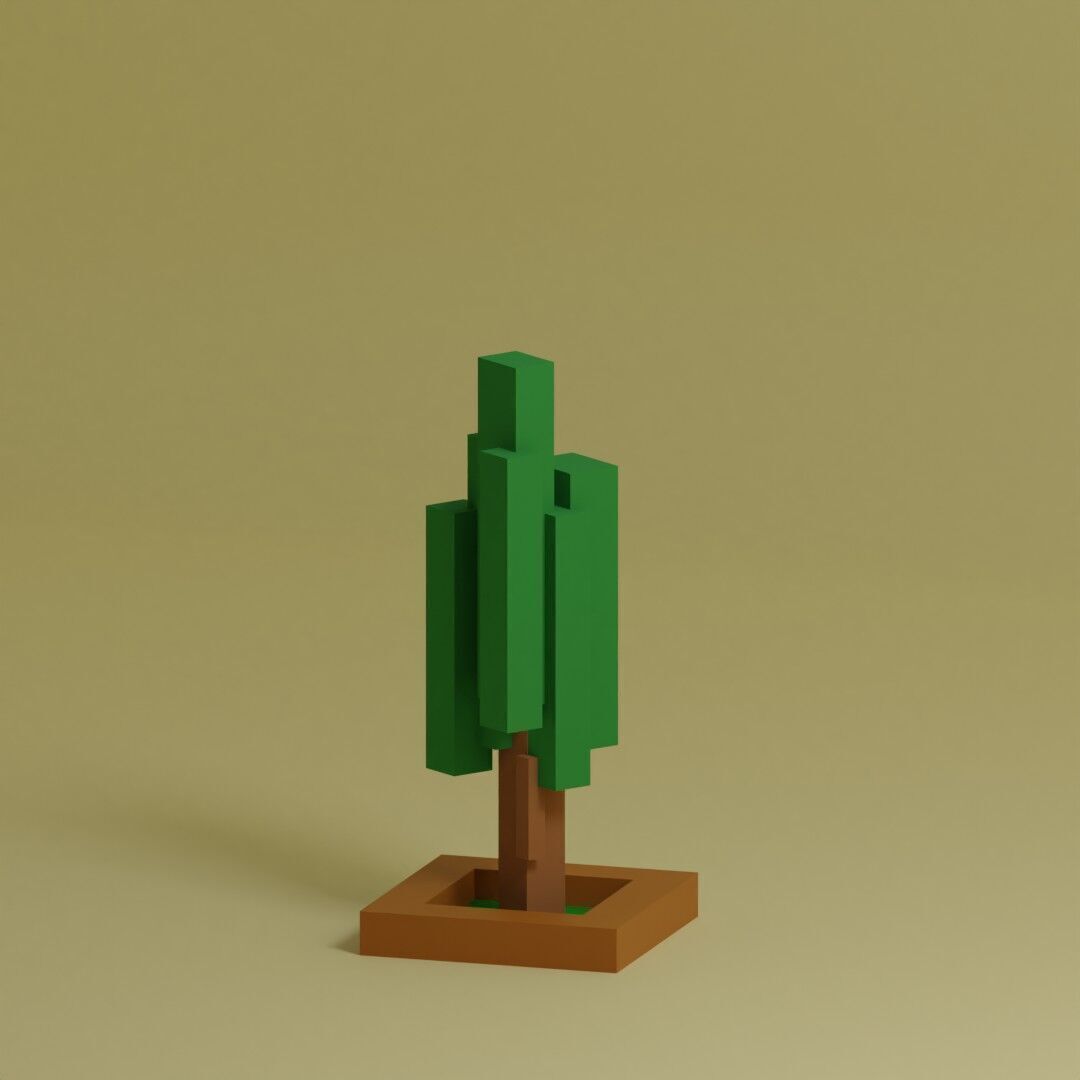 Low Poly Trees Collection - 25 trees pack 3 Low-poly 3D model_21