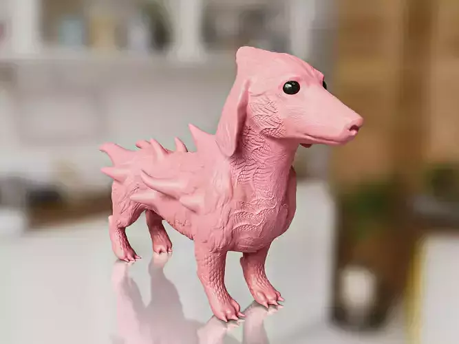 Dog Alien Sculpture