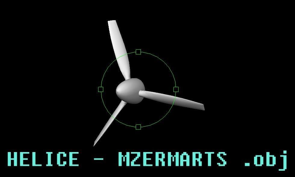 triple branch helice Free 3D model_0