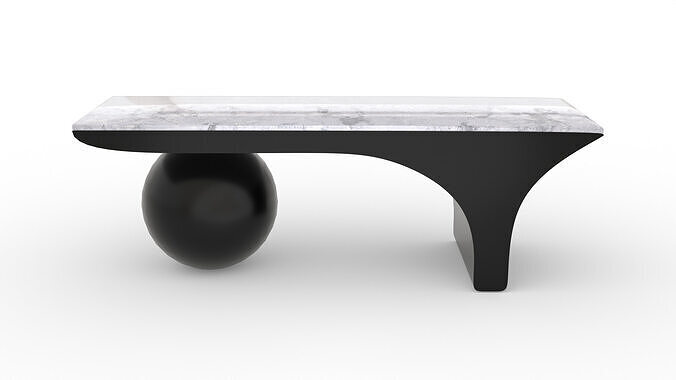 Modern Sculptural Coffee Table Low-poly 3D model
