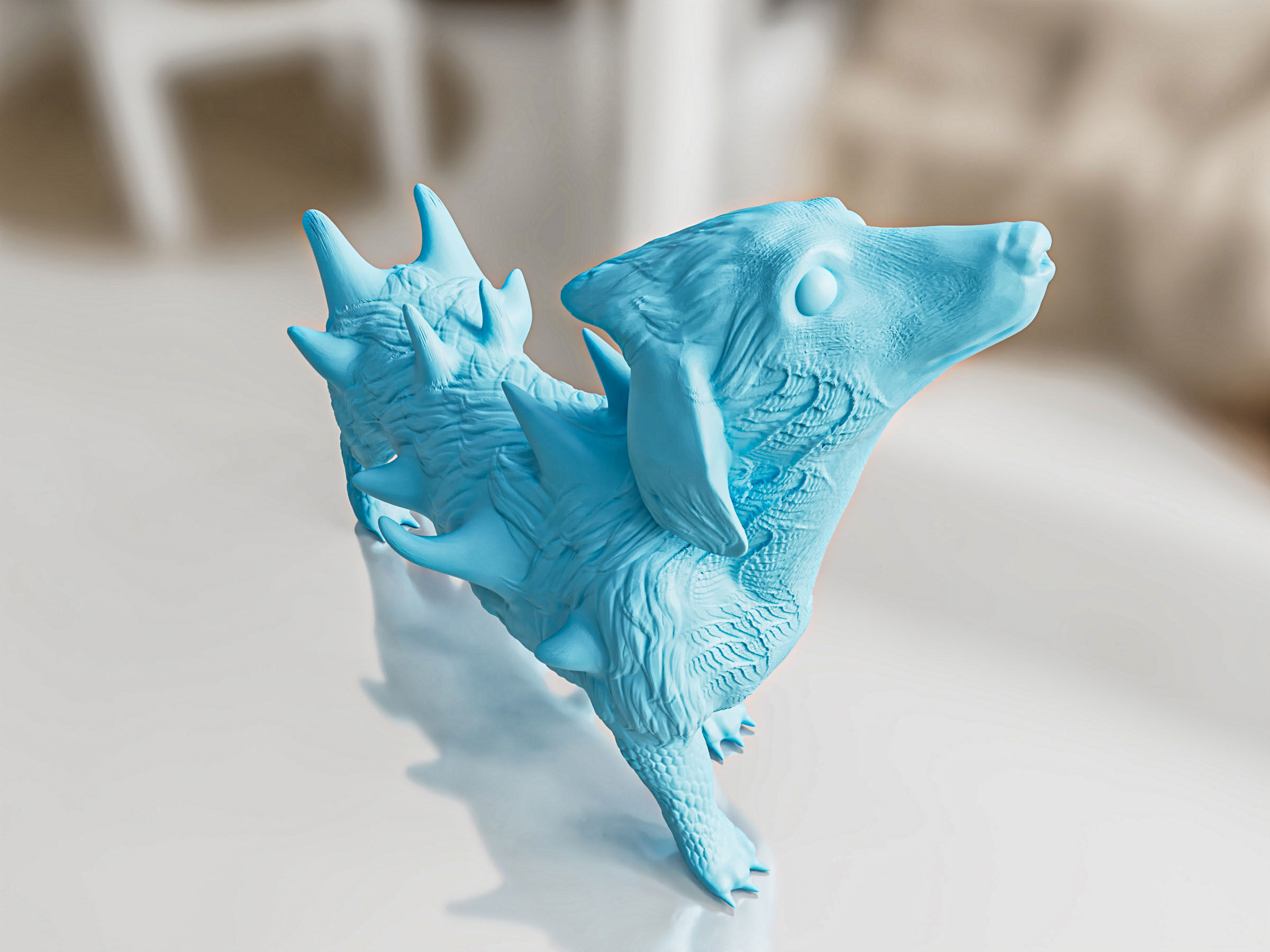 Alien Dog Toy 3D print model_5