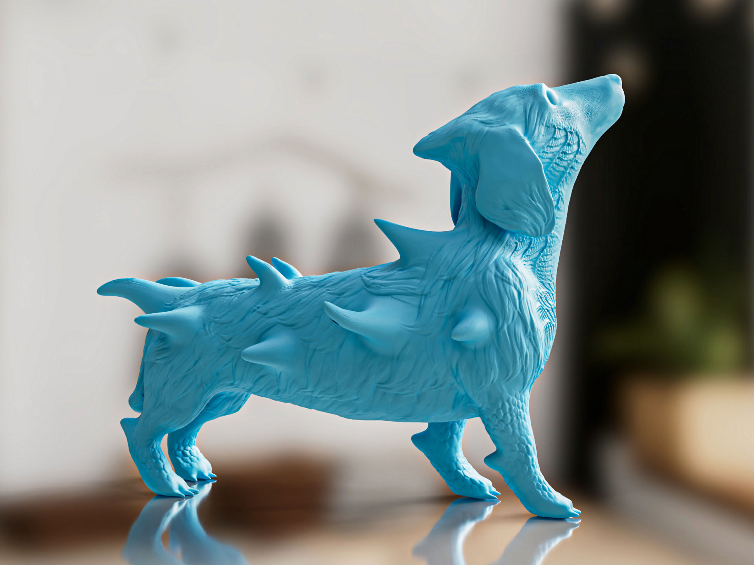 Alien Dog Toy 3D print model_4