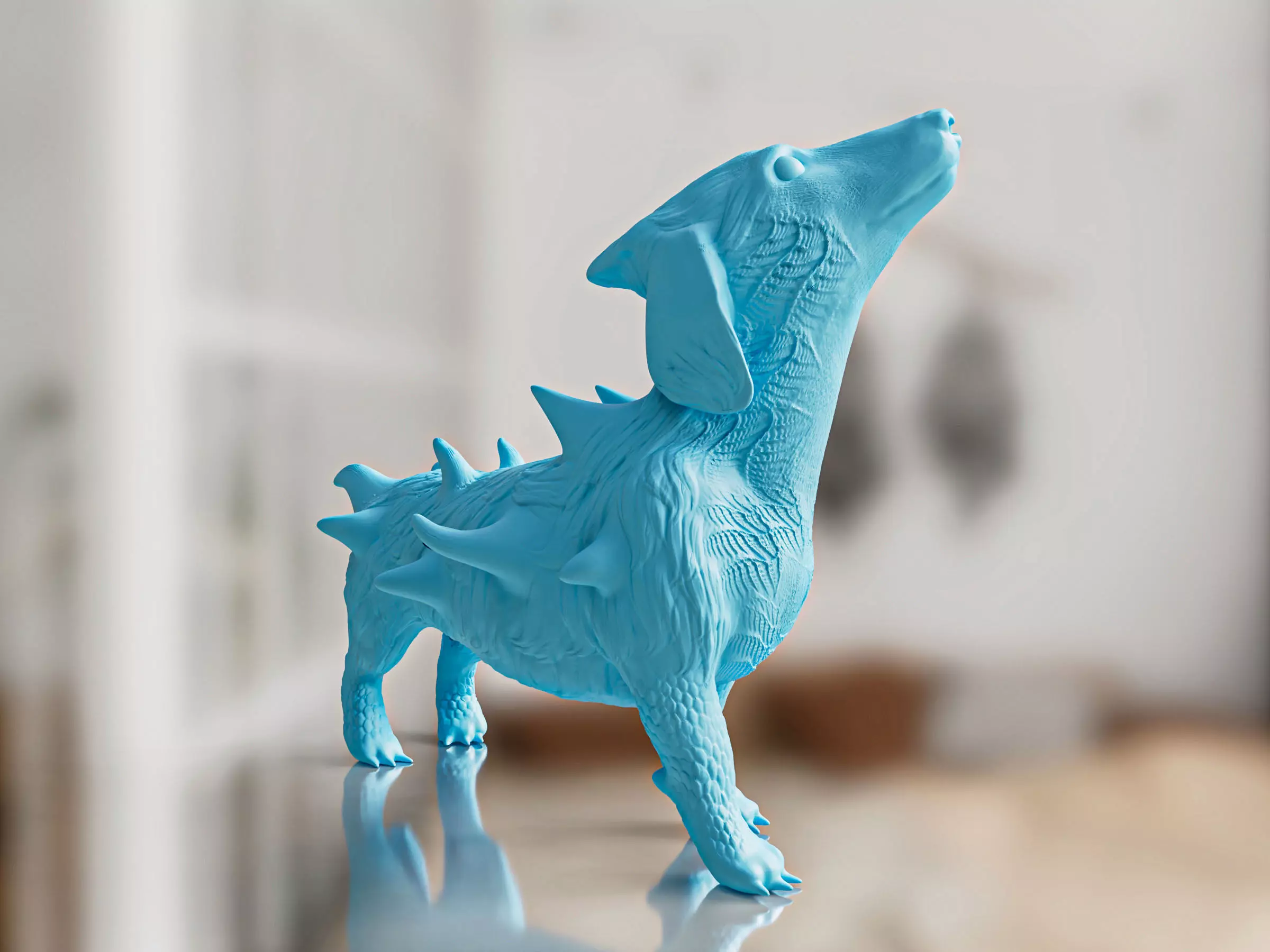 Alien Dog Toy 3D print model_0