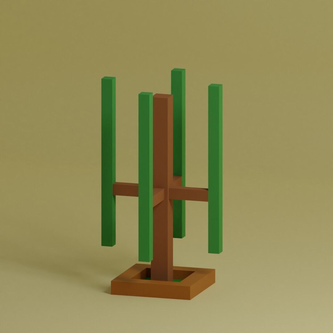 Low Poly Trees Collection - 25 trees pack 4 Low-poly 3D model_7