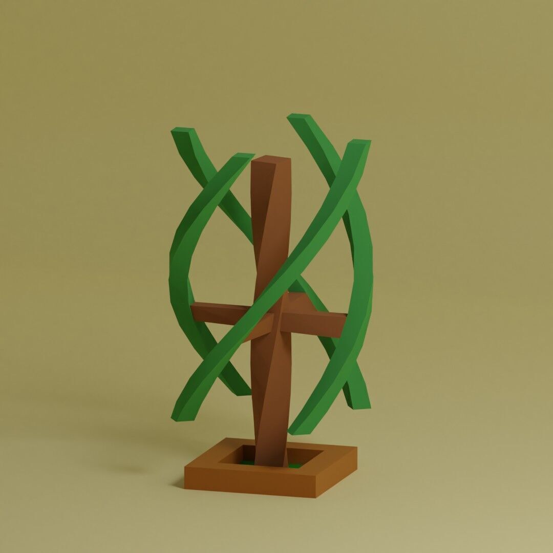 Low Poly Trees Collection - 25 trees pack 4 Low-poly 3D model_9