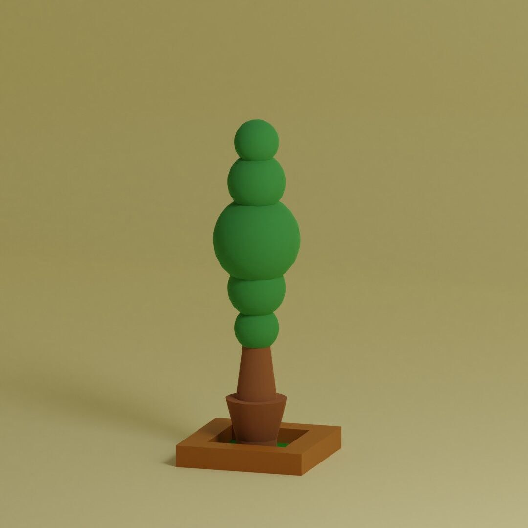 Low Poly Trees Collection - 25 trees pack 4 Low-poly 3D model_27