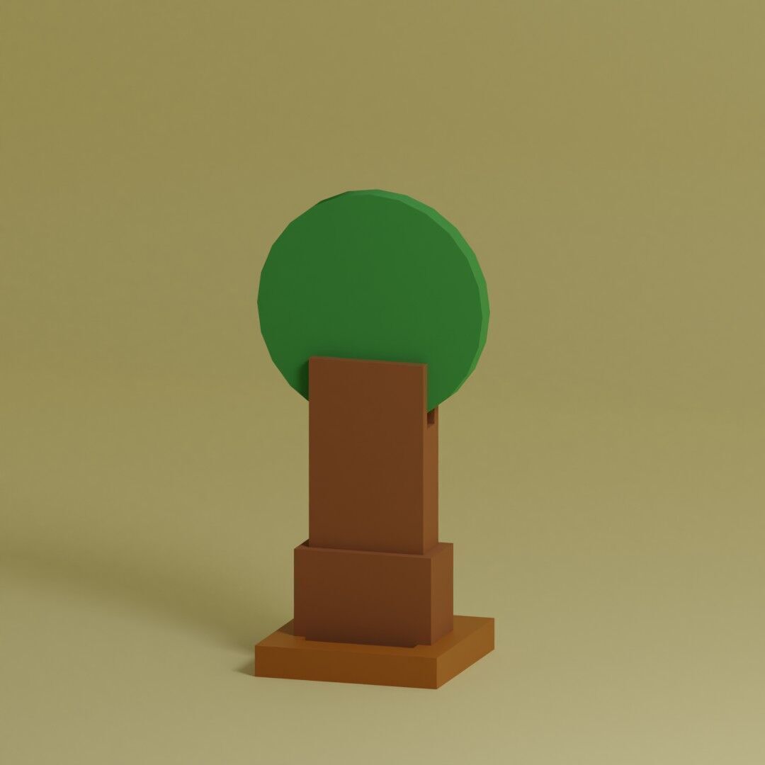 Low Poly Trees Collection - 25 trees pack 4 Low-poly 3D model_25