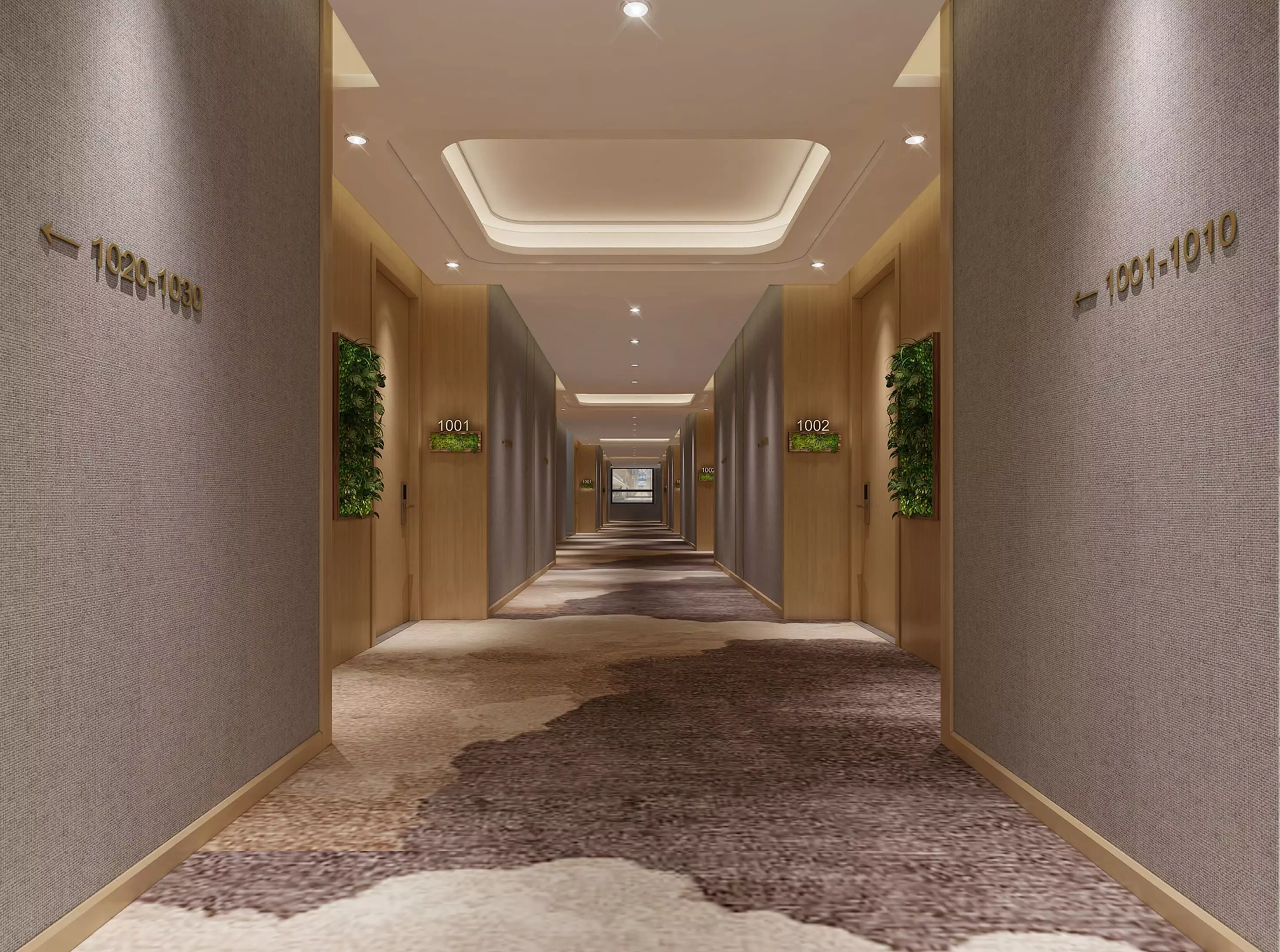 Hotel hallway  3D model_0