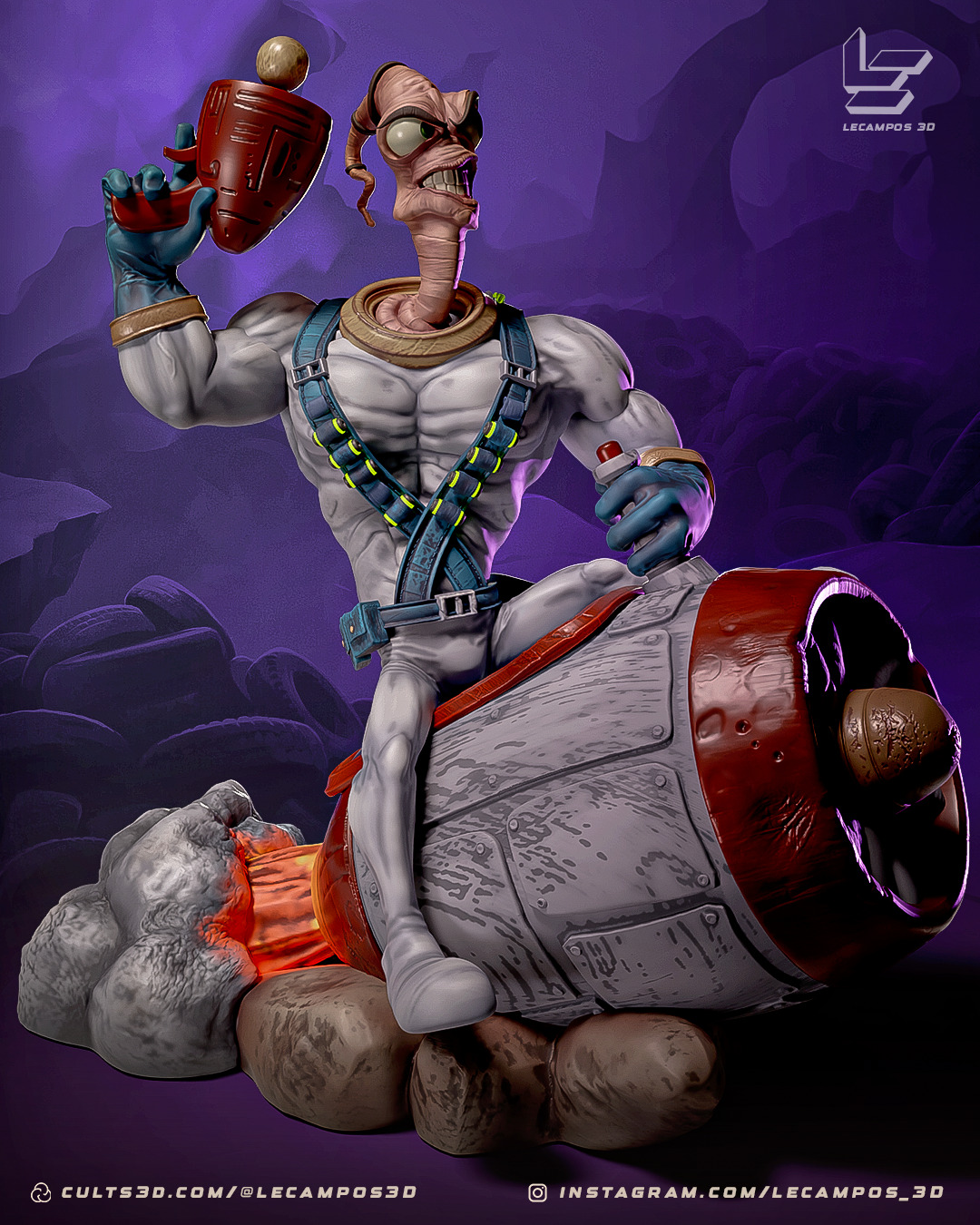 EARTHWORM JIM 3D print model_10