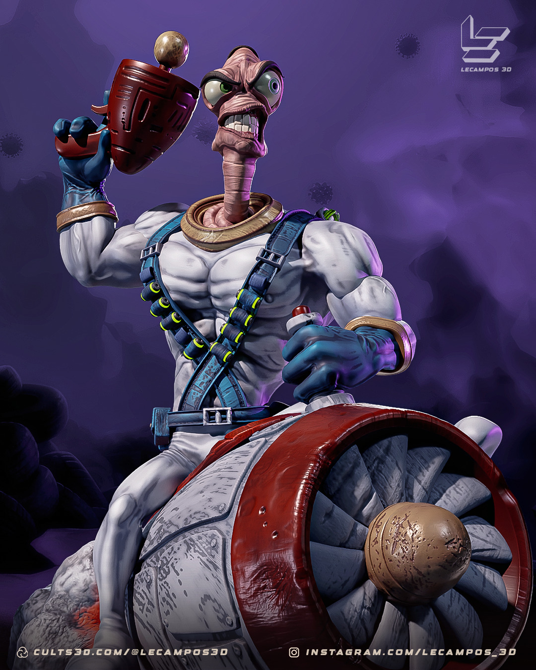 EARTHWORM JIM 3D print model_1