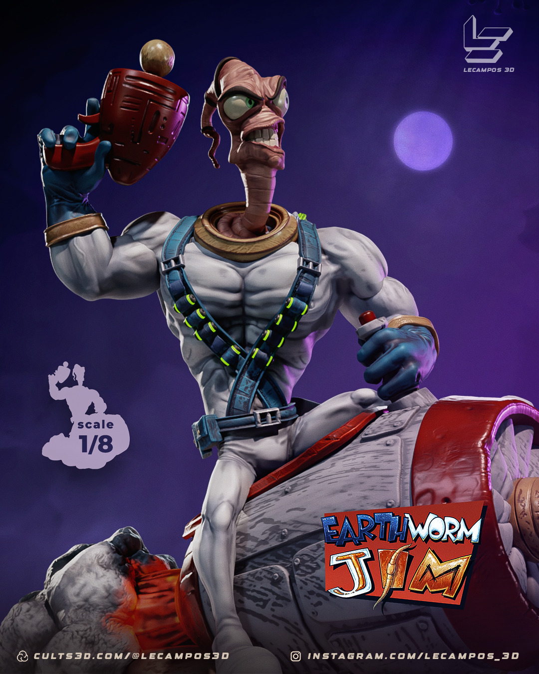 EARTHWORM JIM 3D print model_2