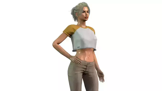 High Resolution Female 3D Character