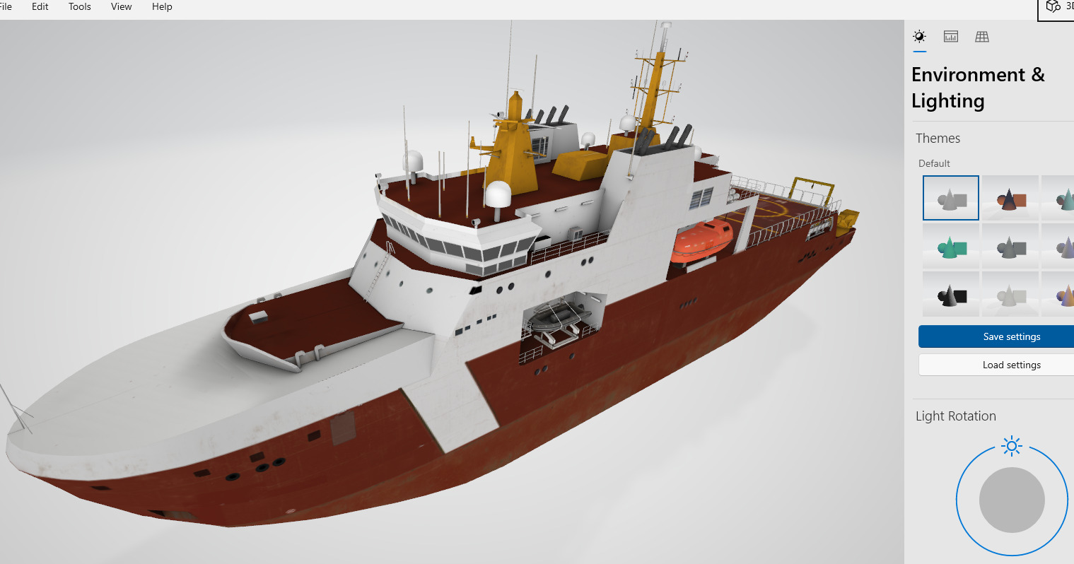 Arctic and Offshore Patrol Ship Low-poly 3D model_3
