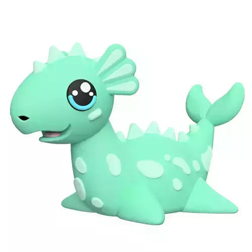 Cute Cryptid Little Loch Ness Monster 3D Printable Figure