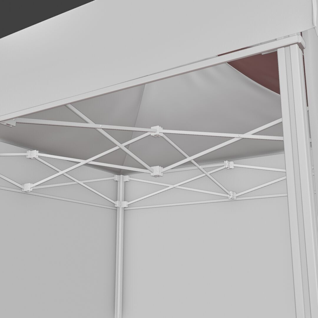 Tent Event 2 Low-poly 3D model_7